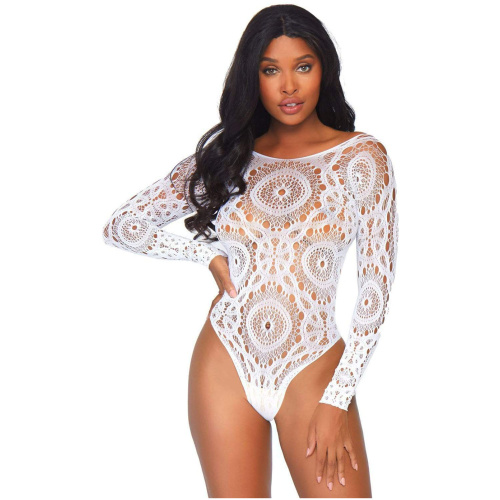 Thong Back Teddy - White - M/l