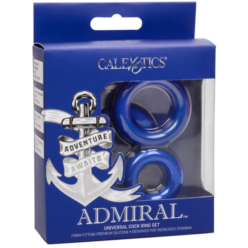 Admiral Universal Cock Ring Set - Blue