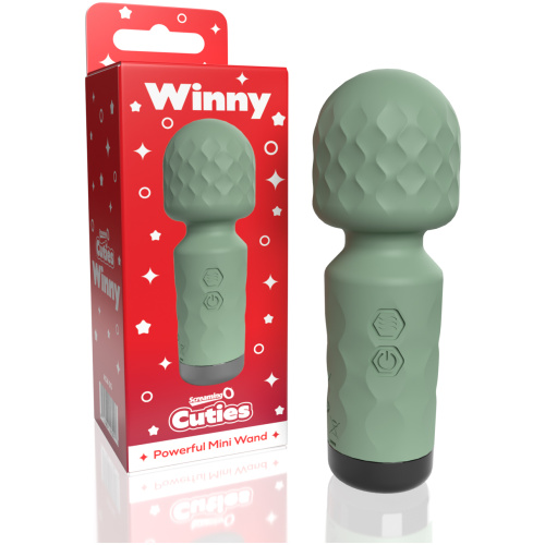 Screaming O Cuties Winny Vibrating Mini Wand - Sage Green