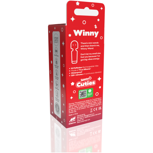 Screaming O Cuties Winny Vibrating Mini Wand - Sage Green