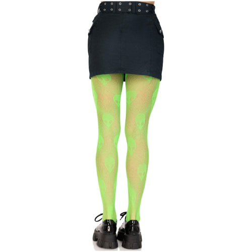 Alien Net Tights - One Size - Green