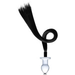 3" Horse Tail Glass Butt Plug