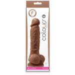 Colours - Pleasures - 5 Inch Dildo - Brown