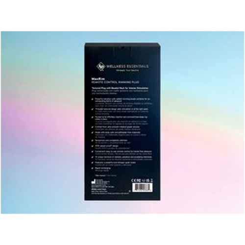 Maxrim Remote Control Rimming Plug - Blue