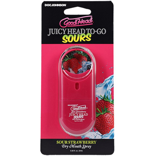 Goodhead Juicyhead Dry Mouth Spray to Go - Sour Strawberry .30 Oz