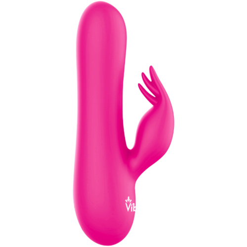 (Presale Only) - Freyja - Hot Pink - Intense Mini Rabbit Vibe With Triple Tickling Clitoral Stimulator