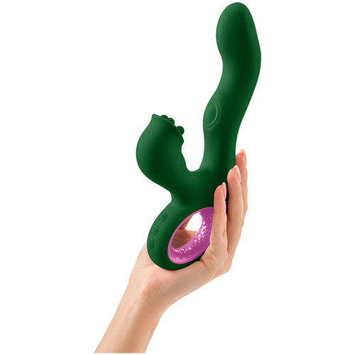 Pallina Triple-Action Rabbit Vibrator - Green