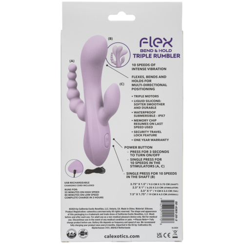 Flex Bend and Hold Triple Rumbler - Purple