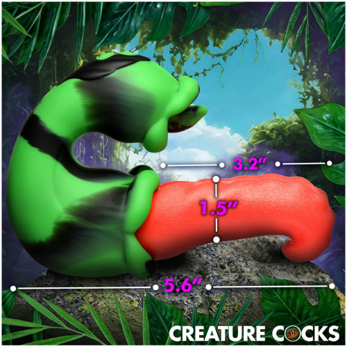 Tongue Lasher Silicone Vibrator - Green