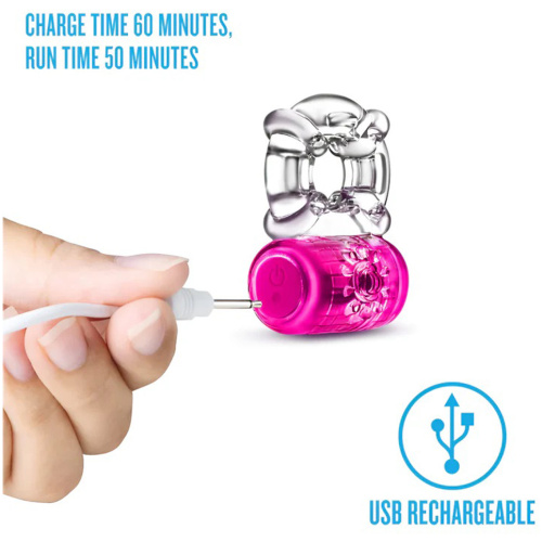 Play With Me Pleaser Rechargeable C-Ring Pink