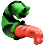 Tongue Lasher Silicone Vibrator - Green