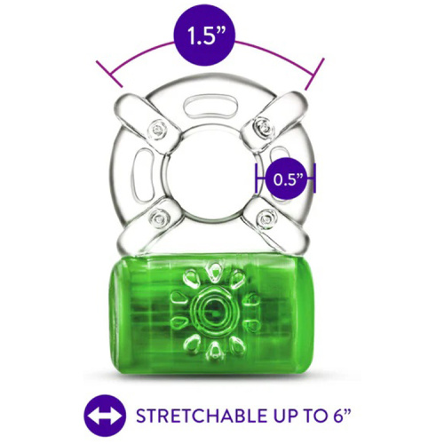 Play With Me Pleaser Rechargeable C-Ring Neon-Green