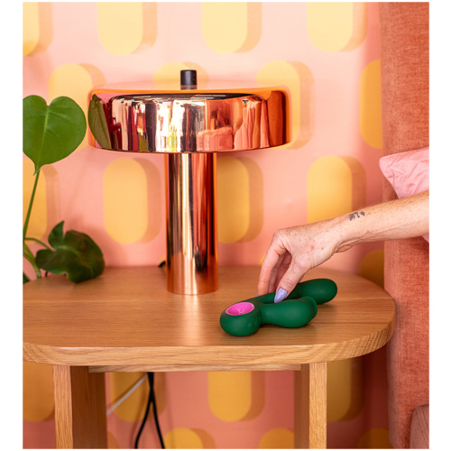 Pallina Triple-Action Rabbit Vibrator - Green