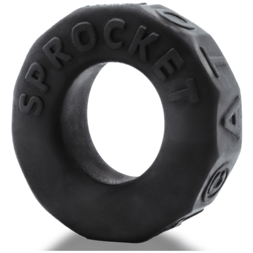 Sprocket Comfort No-Roll Cockring - Black
