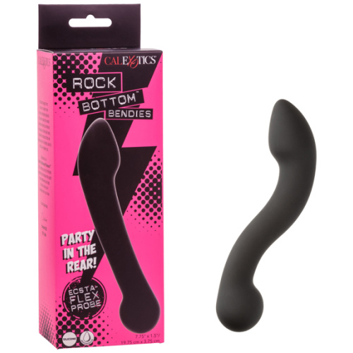 Rock Bottom Bendies Ecsta-Flex Probe - Black