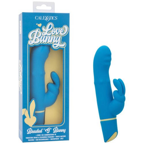 Love Bunny Beaded “G” Bunny - Blue