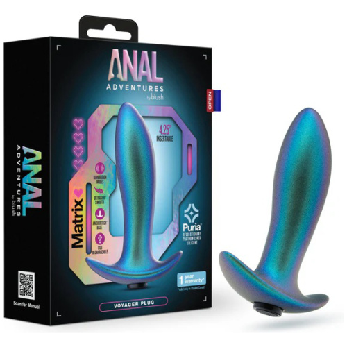 Anal Adventures Matrix - Voyager Plug - Neptune Teal