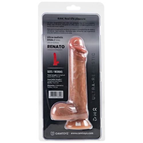 Raw Dildo Ultra Realistic Renato - Brown
