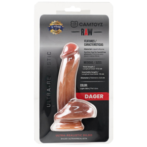 Raw Dildo Ultra Realistic Dager - Brown