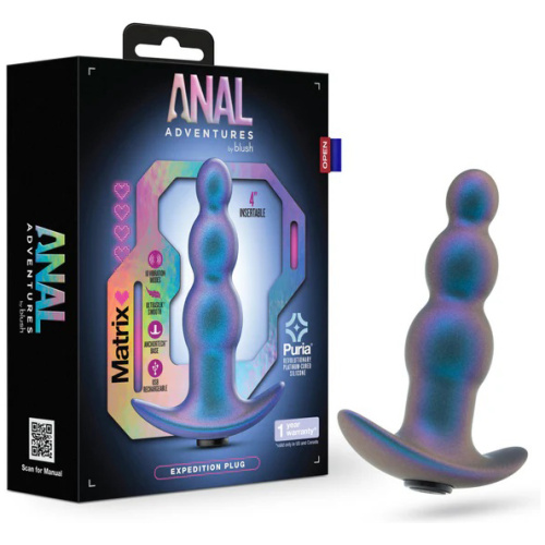 Anal Adventures Matrix - Expedition Plug - Lunar Blue