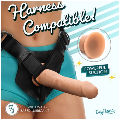 Easy Riders 7" Silicone Dildo - Medium