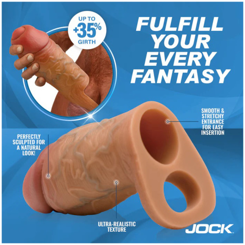 Jock Silicone Penis Extension Sleeve - Medium