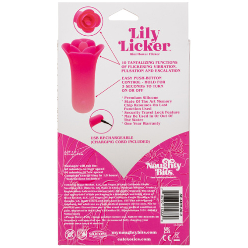 Naughty Bits Lily Licker Mini Flower Flicker - Pink