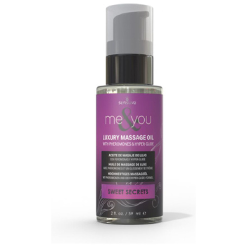Me and You Massage Oil Sweet Secrets 2oz Pheromone Infused