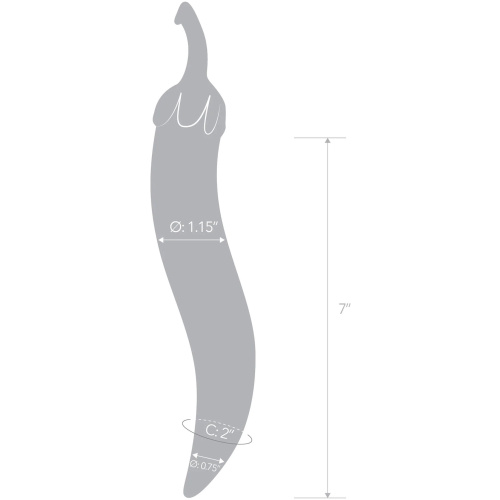 Glas Naturals Chili Pepper Dildo