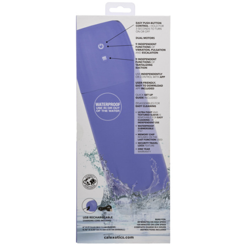 Calexotics Connect Stroker with Vibration and Suction - Purple