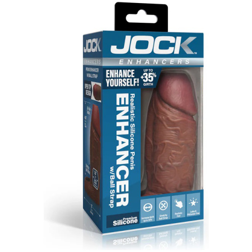 Jock Silicone Penis Extension Sleeve - Dark