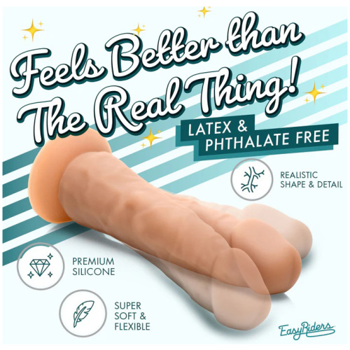 Easy Riders 7" Silicone Dildo - Medium