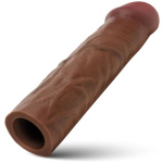 Jock 1.5" Silicone Penis Extension Sleeve - Dark
