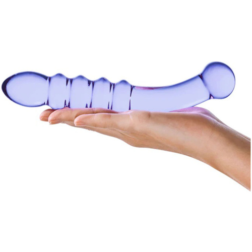 Purple Rain Ribbed Dildo