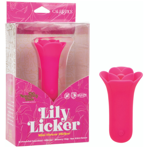Naughty Bits Lily Licker Mini Flower Flicker - Pink