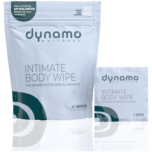 Dynamo Wellness Intimate Body Wipe - 15 Pack