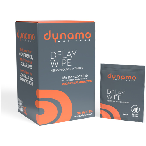 Dynamo Wellness Delay Wipe 4% - 36 Pack