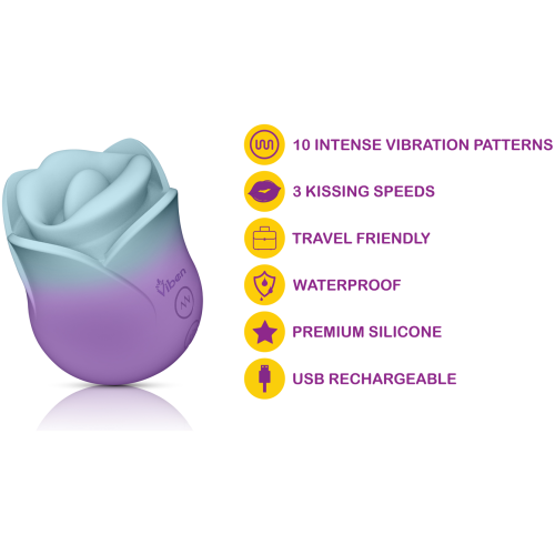 (Presale Only) - Succubus Vibrating Kissing Rose - Pixie Dust