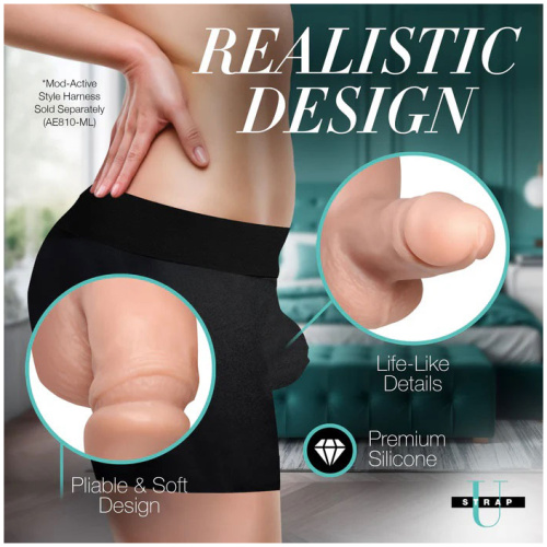 3.6" Silicone Packer Dildo - Light