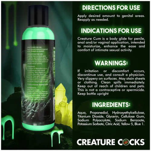 Creature Cum Green Water-Based Lubricant 8oz