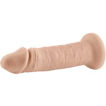 6 Inch Girthy Vibrating Dong - Light