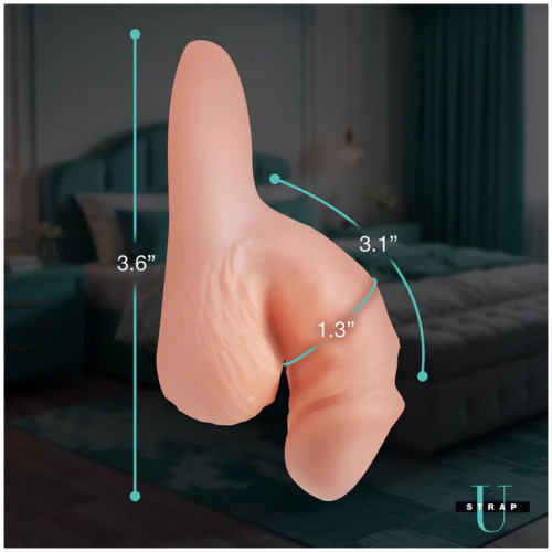 3.6" Silicone Packer Dildo - Light