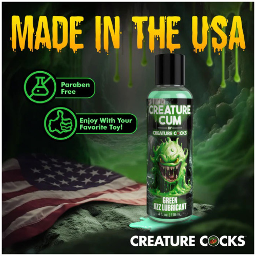 Creature Cum Green Water-Based Lubricant 4oz