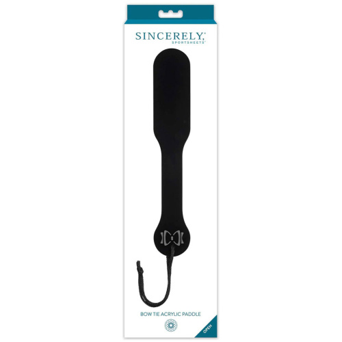 Bow Tie Acrylic Paddle - Black