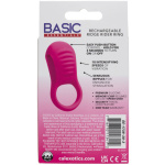 Basic Essentials Rechargeable Ridge Rider Ring - Pink