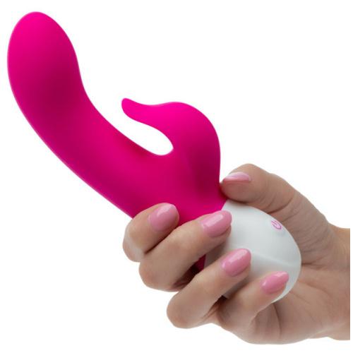 Basic Essentials Rechargeable Dual Pleaser - Pink