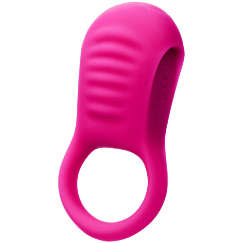 Basic Essentials Rechargeable Ridge Rider Ring - Pink