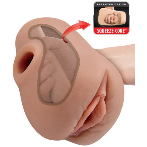 Pdx Plus Pussy Pounder Squeeze Stroker - Brown