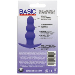 Basic Essentials Rechargeable Beaded Probe - Purple