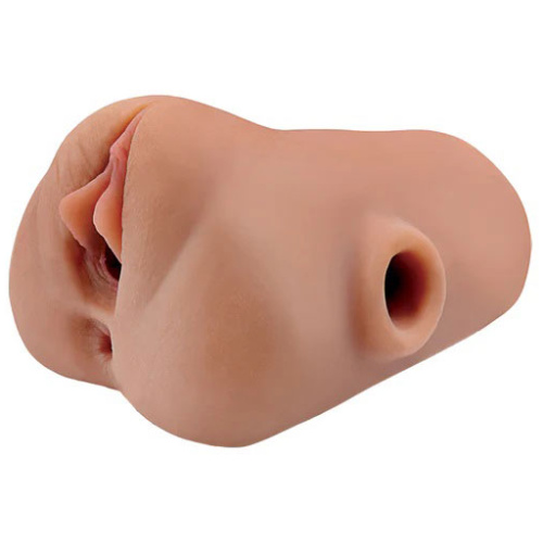 Pdx Plus Double Pounder Vibrating Squeeze Stroker - Brown